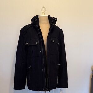 Cole Haan Dark Navy Military Field Jacket
